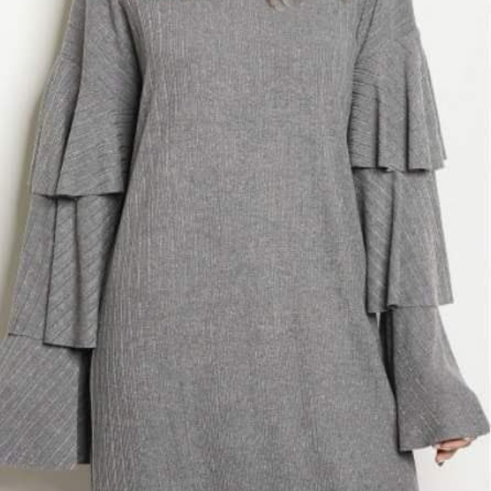 Triple Bell Sleeve Dress